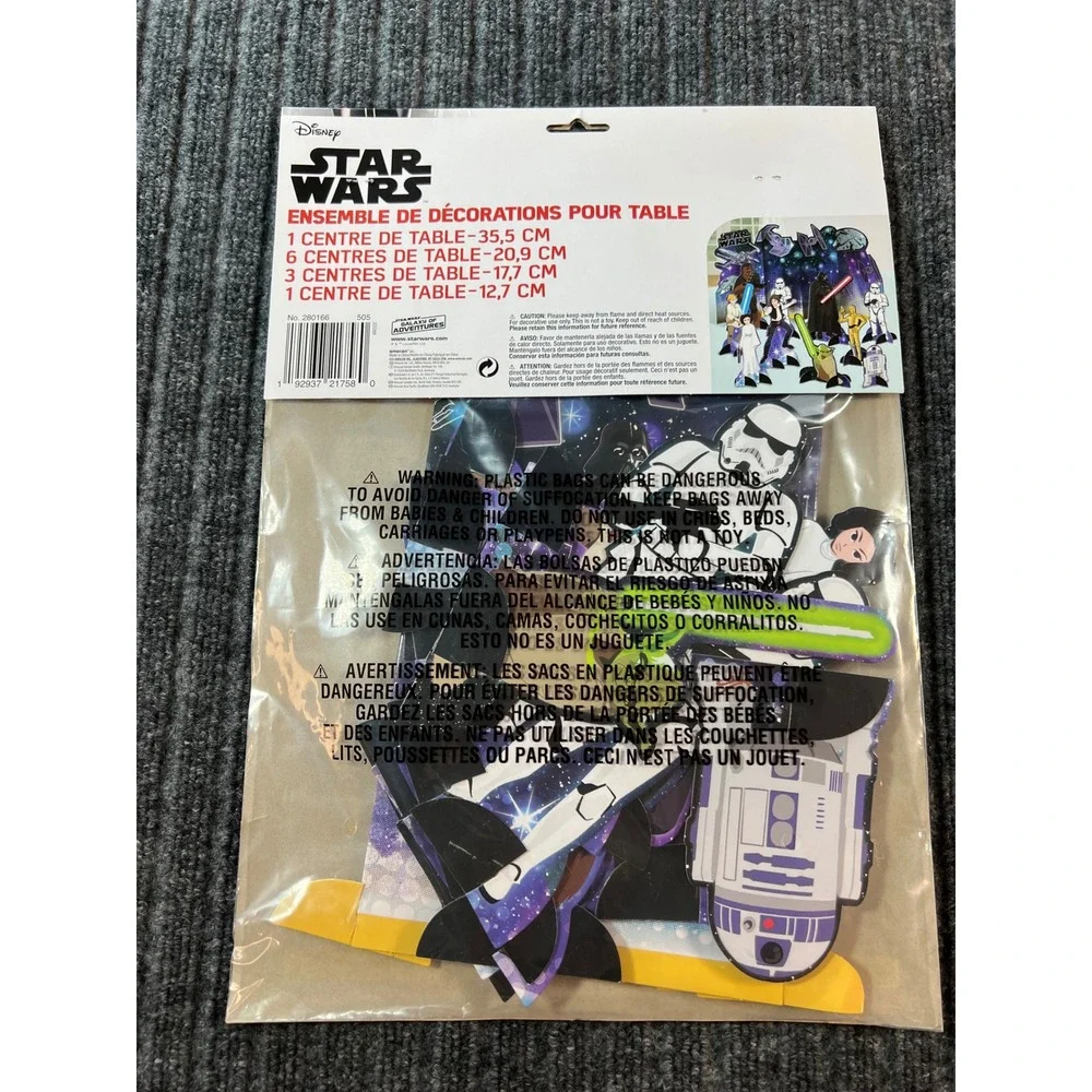 STAR WARS Table Decorating Kit Kids Birthday Party Blue Galaxy of Adventures